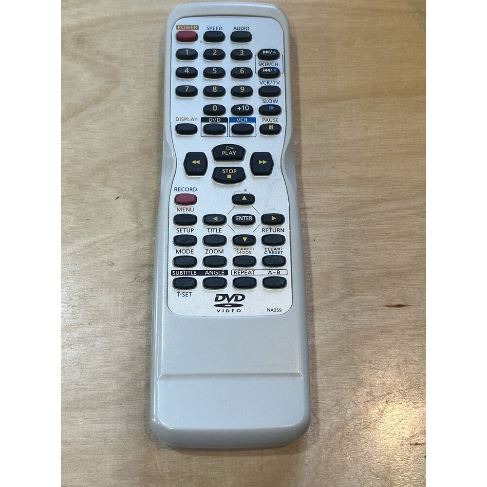 Original Funai Sylvania Emerson NA259 TV VCR DVD Combo Remote Control TESTED